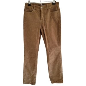 NYDJ Brown Skinny Mid Rize Corduroy Pants Size 6P